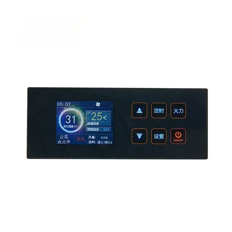 

IoT Pellet Stove Hot Heater Thermostat Blue Carbon Fireplace Controller