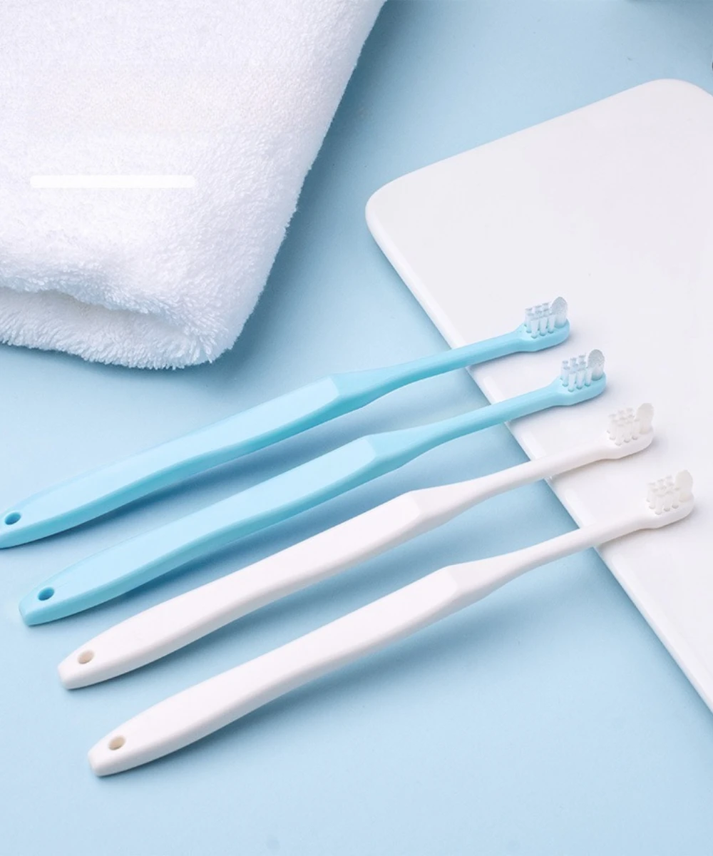 

20 шт. ортодонтическая зубная щетка с одним пучком, супер мягкая маленькая щетка на голову с чисткой зубов, зубы мудрости для взрослых и детей