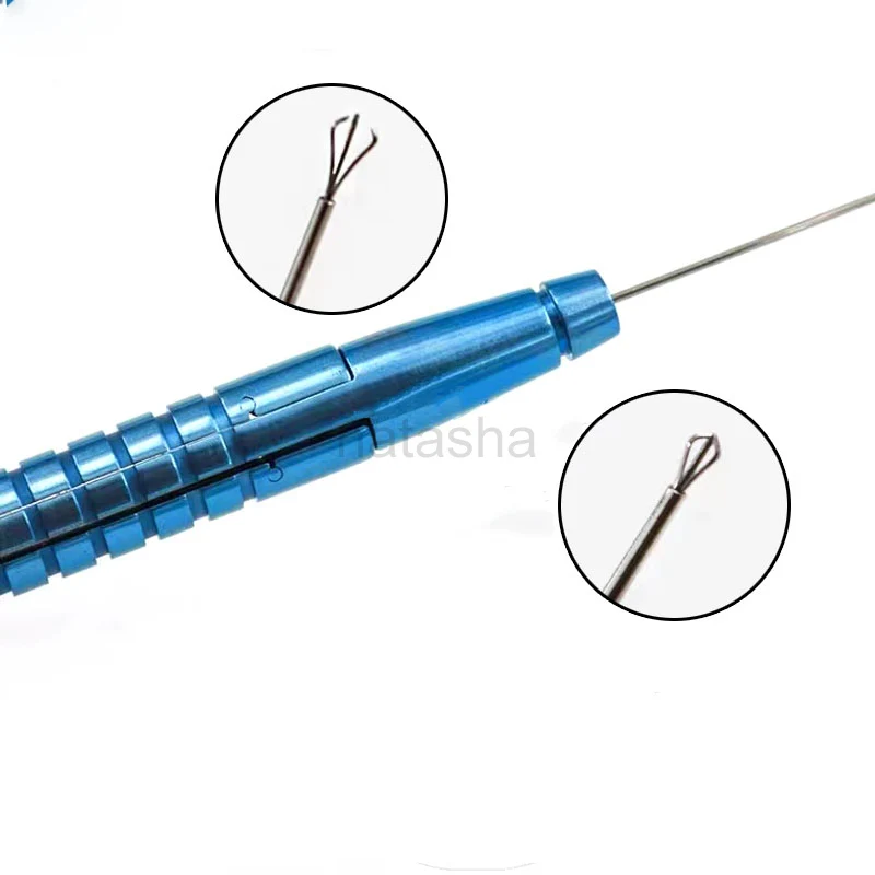 Ophthalmic Capsulorhexis กรรไกร 23G Intraocular กรรไกร Eye ศัลยกรรมเครื่องมือ Virtreo-Retinal Capsulorhexis Forceps
