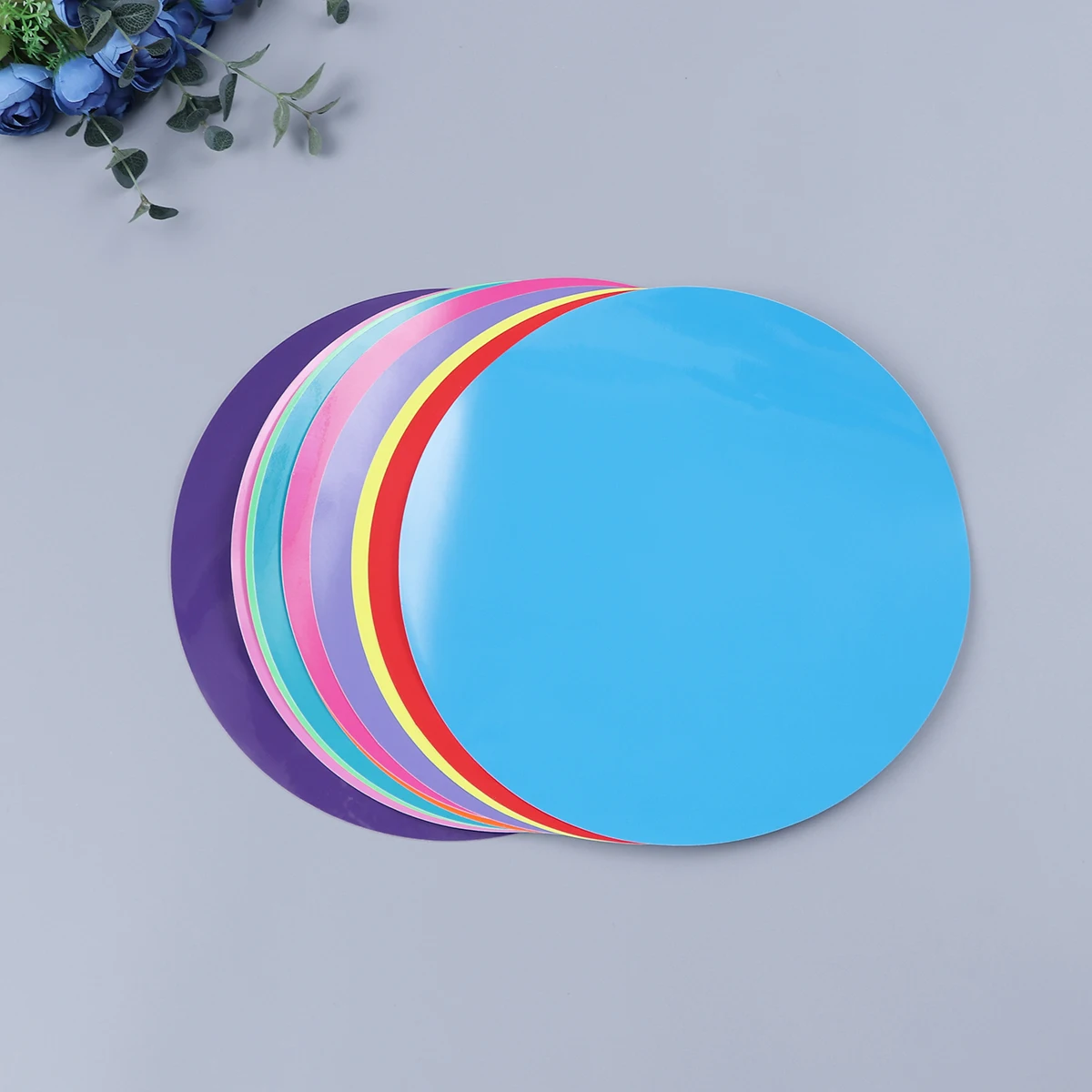 

10pcs Whiteboard Message Dry Erase Circles Adhesive Decals For Office Classroom Walls Tables Removable Vinyl Dot Stickers Multi