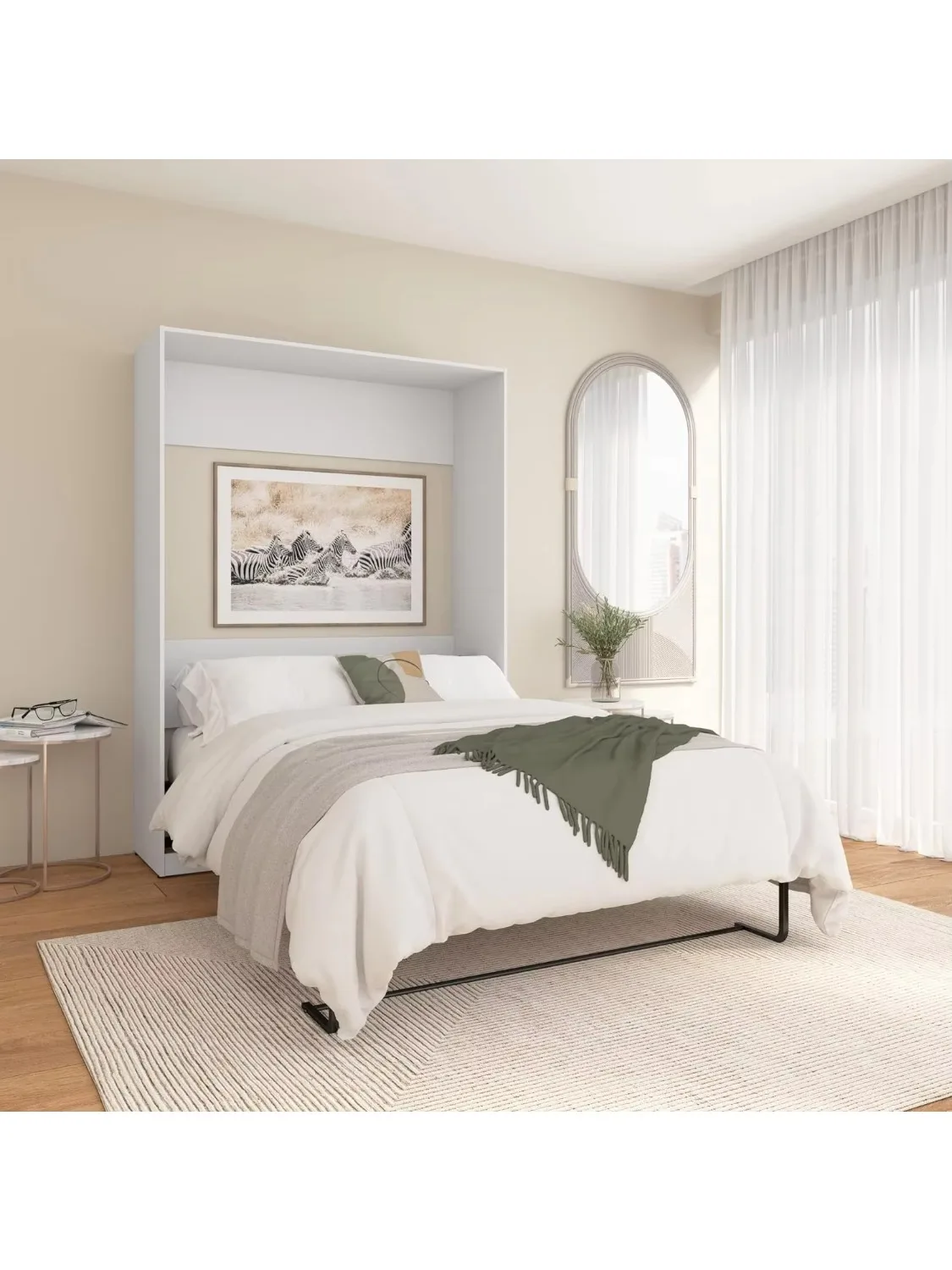 ￥%Modern Hidden Murphy Folding Wall Bed Factory Prize Custom Queen King Space-Saving for Home Hotel School