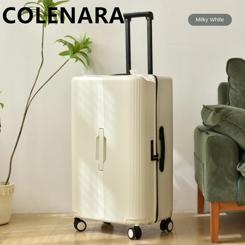 COLENARA Rolling Suitcase 20"24"28 Inch Large Capacity Trolley Case PC Boarding Box Ultra-light Password Box Cabin Luggage