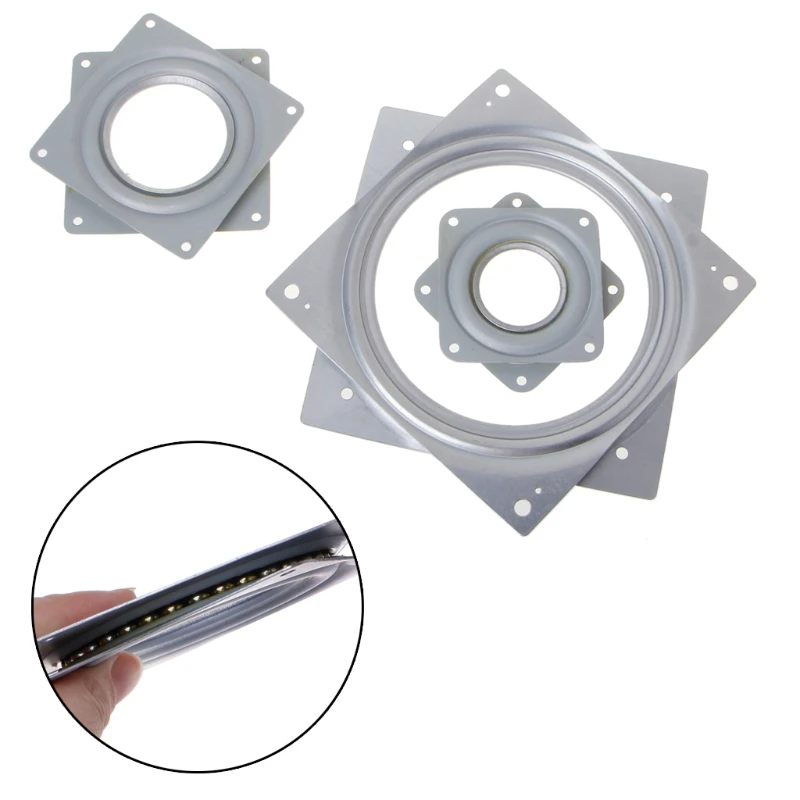 Y1UB Rotating Bearing Plate Turntable Base Plate for Tv Computer Magazine Racks Dollhouse