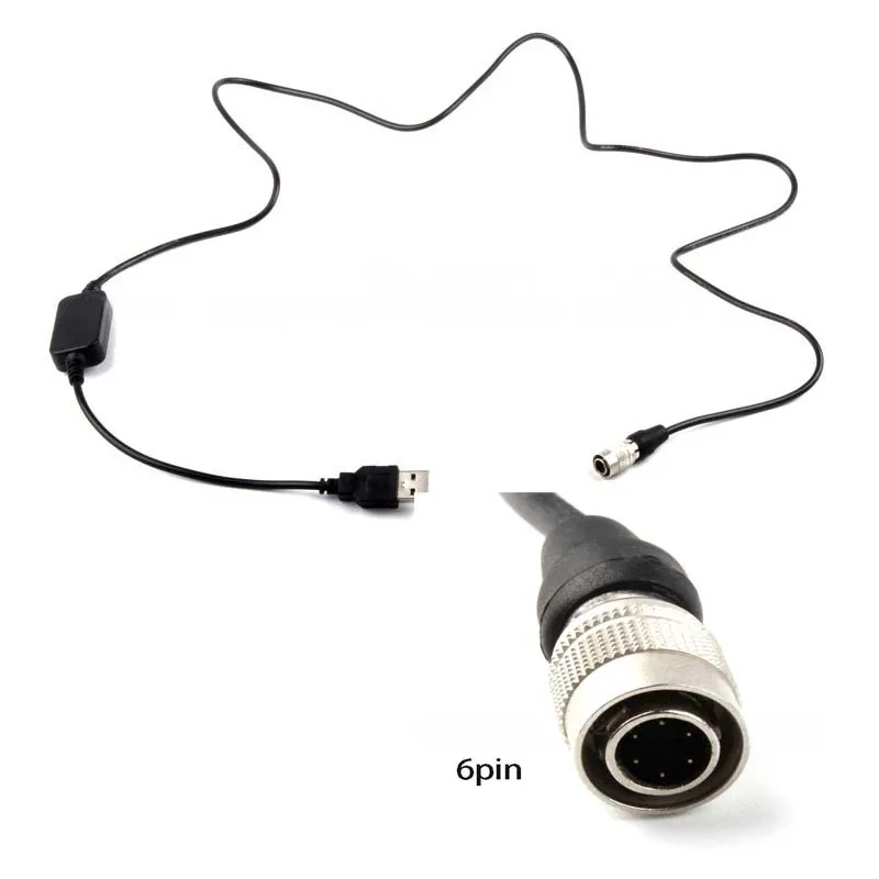 

for ZOOM F4 F8 F8N Recorder Power Cord for Hirose 6 Pin Plug to USB Charging Wire USB to Hirose Power Cord 12V Converter