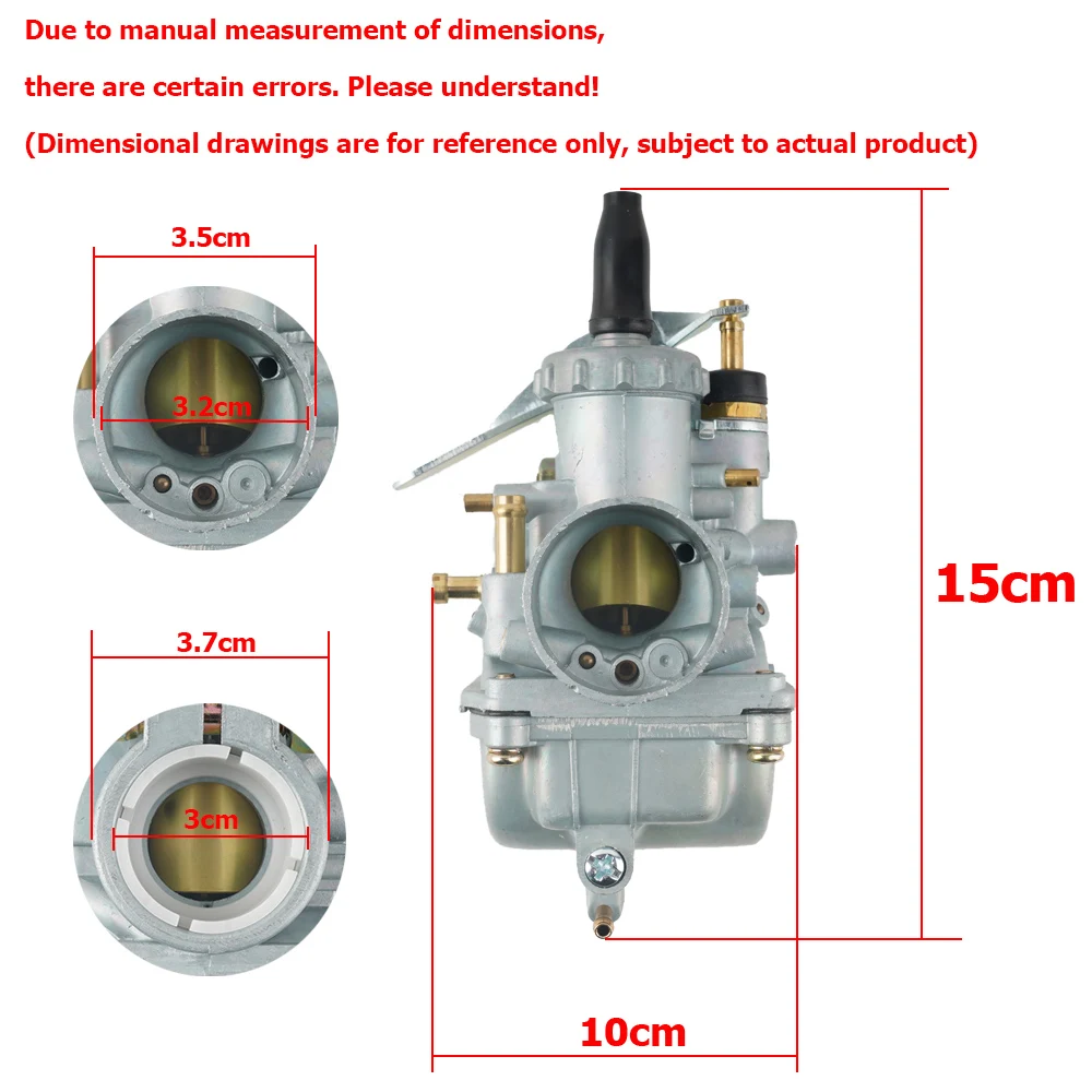 VM20 motorcycle Mikuni carburetor, racing carburetor for ATV UTV 50cc 100cc 125cc off-road motorcycle bicycle