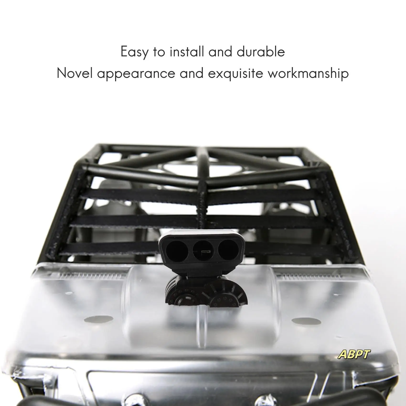 Cubierta de compresor de entrada de aire de motor de simulación de oruga de control remoto, 1/10, para Trx4 D90 Axial Scx10 Wraith 90046 90018