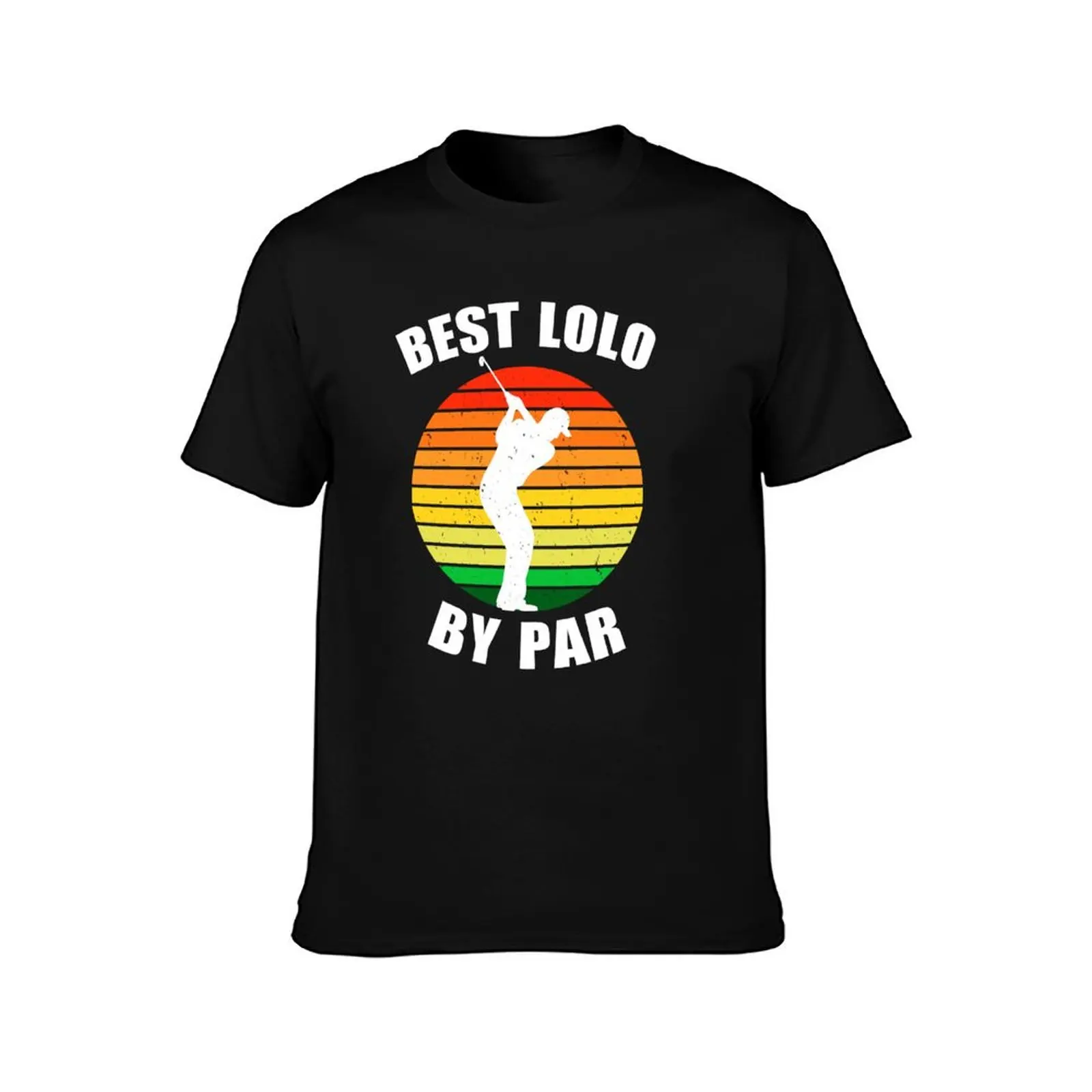 Best Lolo By Par Men's Golf Shirt Grandpa Golf Shirts Fathers Day Christmas Gifts from Grandson Granddaughter Golfing Gr T-Shirt