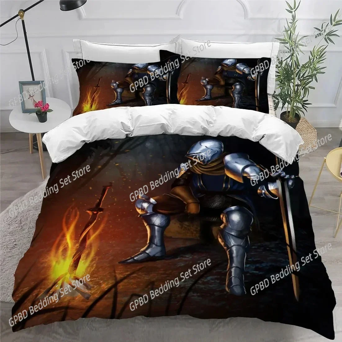 3D Print Holy Knights Comfortable Duvet Quilt Cover Pillowcase Bedding Set Children Bedroom Decoration Home Textile
