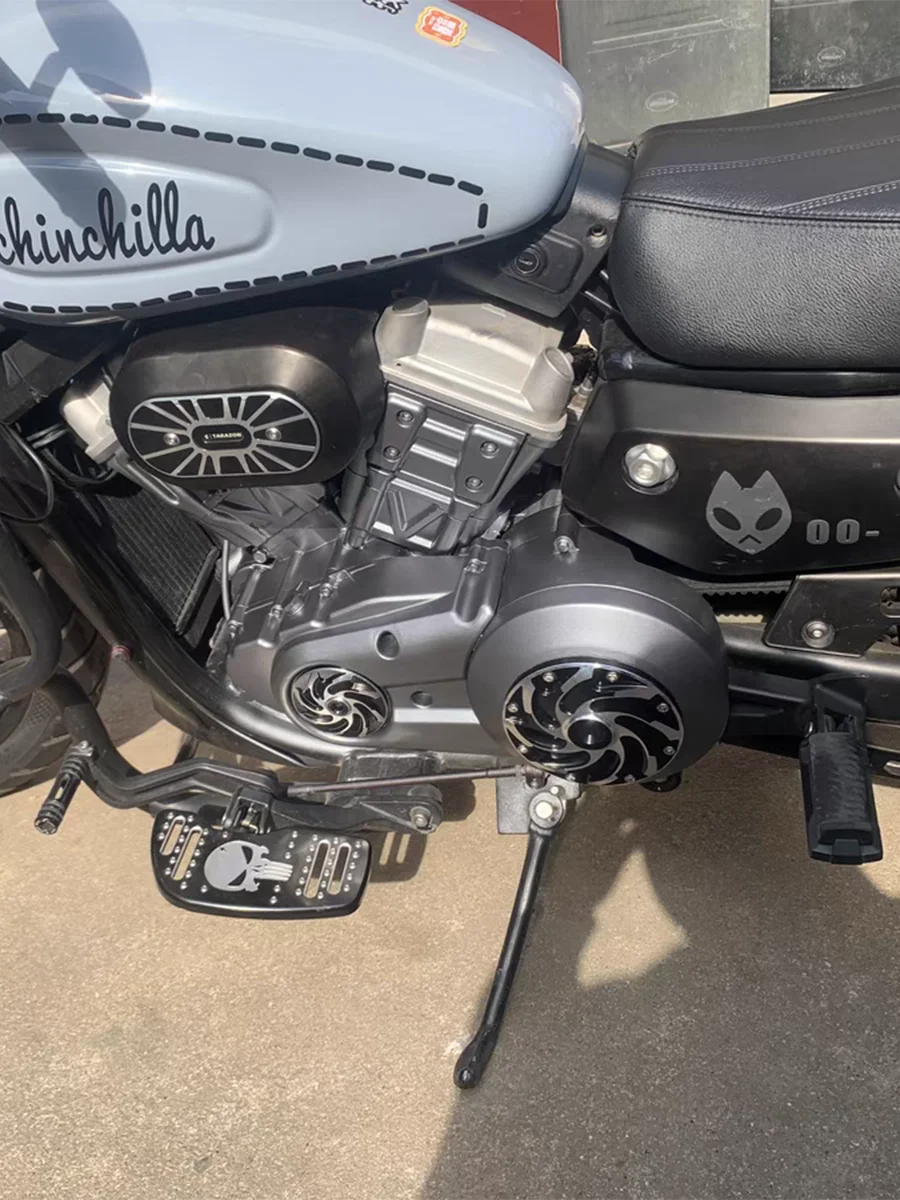 Osłona napędu paskowego motocykla CNC, elektromagnetyczny cylinder, osłona silnika do Keeway V Cruise 125, BENDA ROCK250 300, Napoleon Bob 250 — 2
