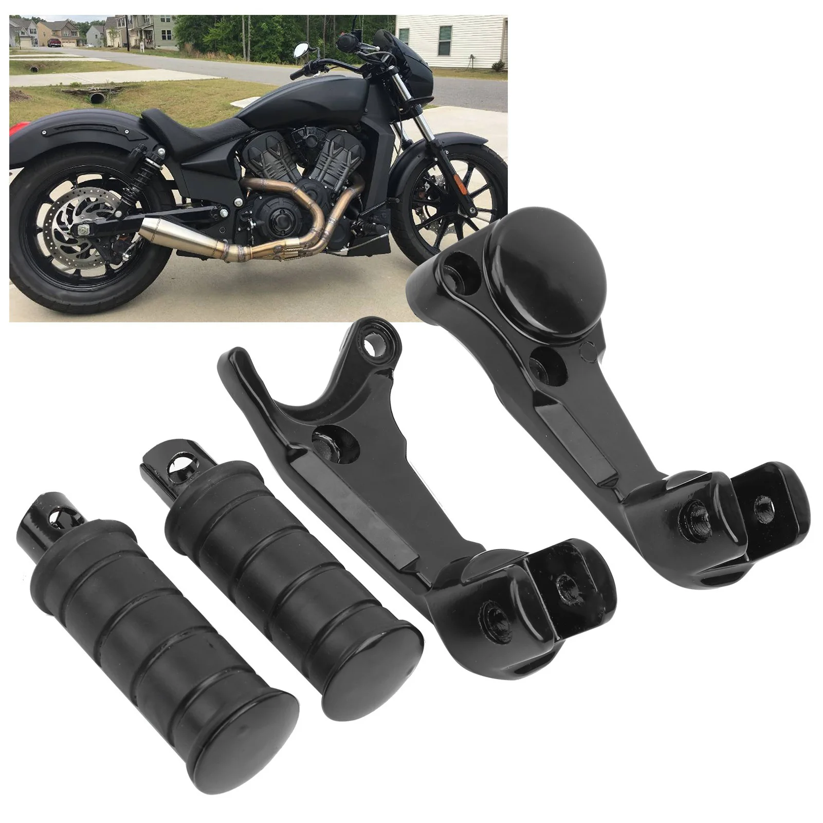 

Подножки для мотоцикла, пассажирские противоскользящие удобные подножки, подходящие для Victory Octane 2017,