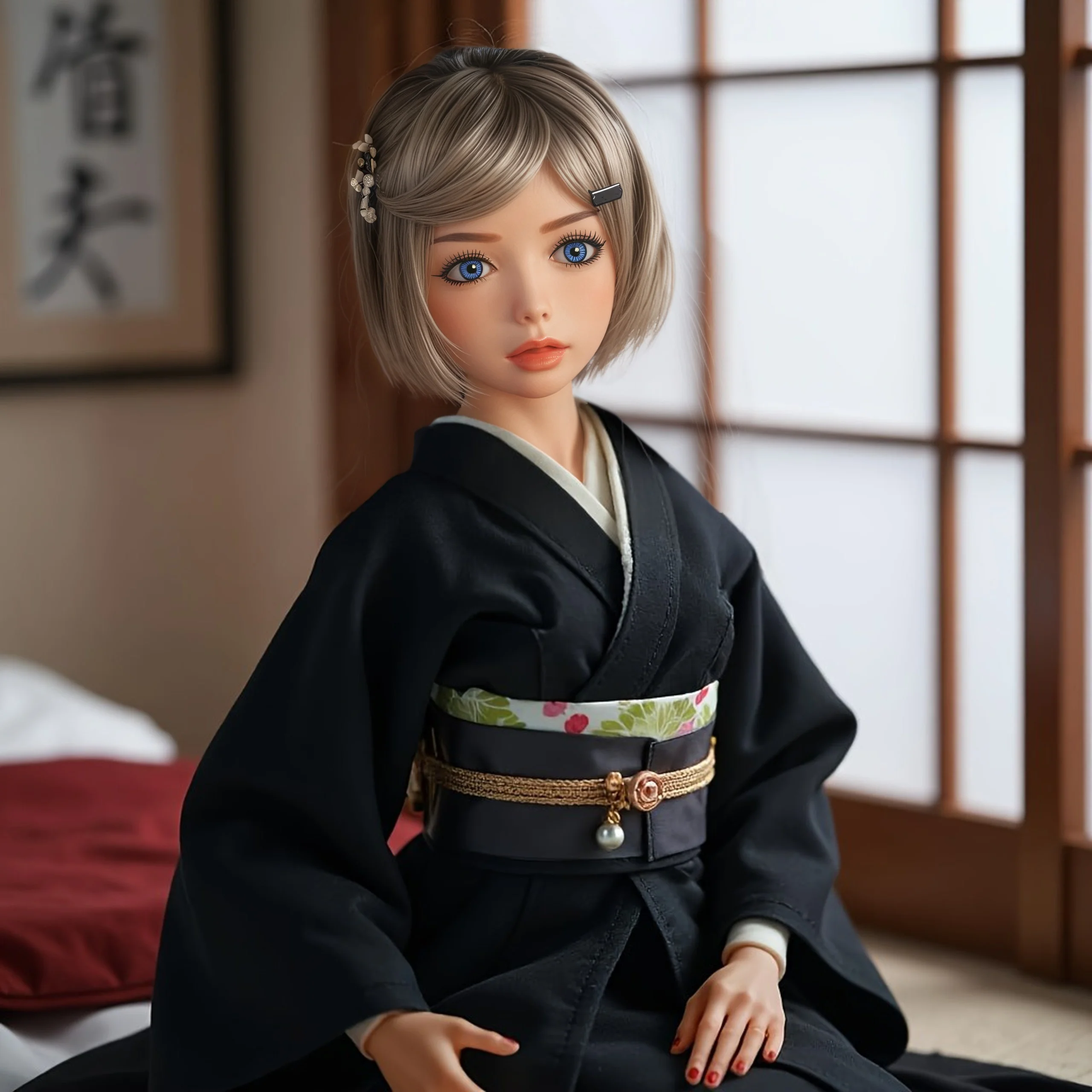 Anime Cosplay 68cm Small Realistic Silicone Mini Doll Soft Anime Action Figure Doll Soft Real Skin Touch Feeling