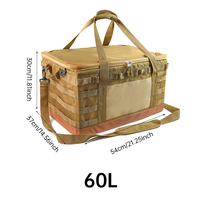 Outdoor 60L Large Capacity Tool Storage Box Waterproof Wear-resistant Detachable Multi-functional Picnic Cookware Storage Bag