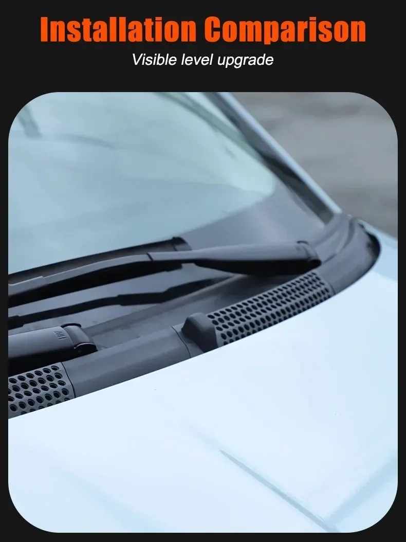 Links + Rechts Hand Wischer Scuttle Panel Trim Abdeckung Passt Für Fiat 500 2010-2025 Wischer Arm Abdeckung platte Ersatz Teile – Detail 1