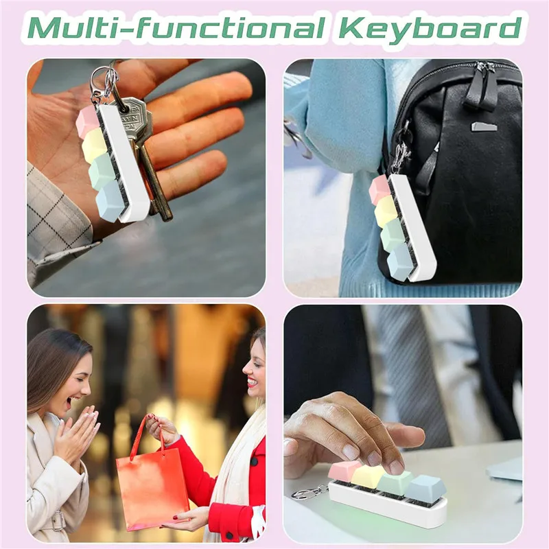 Fidget Keyboard Key Cap Toy, Partido Stress Relief, DIY Keychain Brinquedos, Finger Caps