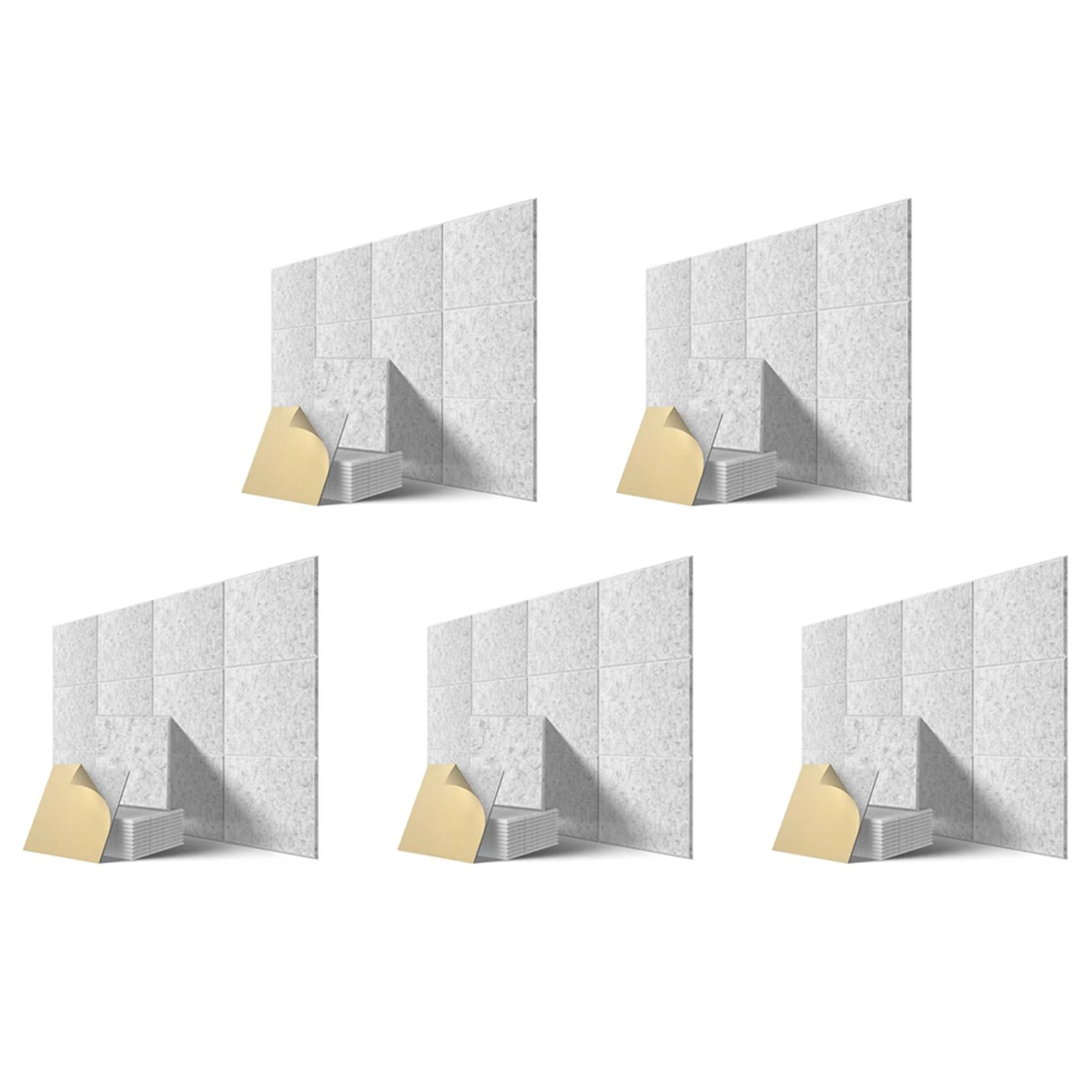 

Self-Adhesive Acoustic Panels 60 Pack,12 x 12 x 0.4 Inch Sound Proof Padding,Sound Absorbing Panel for Home ,Grey