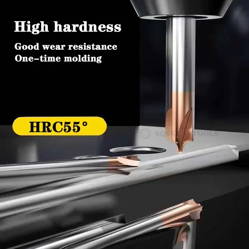 SLUGB Carbide Radius Corner Rounding Cutter End Mill CNC Tool R0.5-R6 Chamfering Router Bit