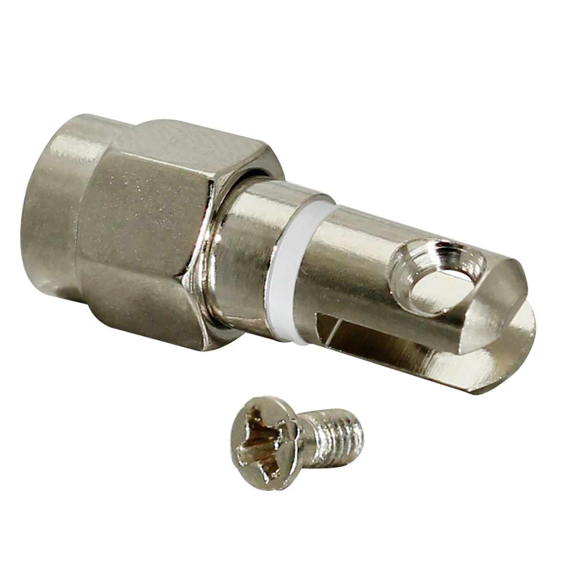 1pc SMA/BNC Male Plug M4 Thread RF Connector  Screw For Telescopic Antenna Socket NEW