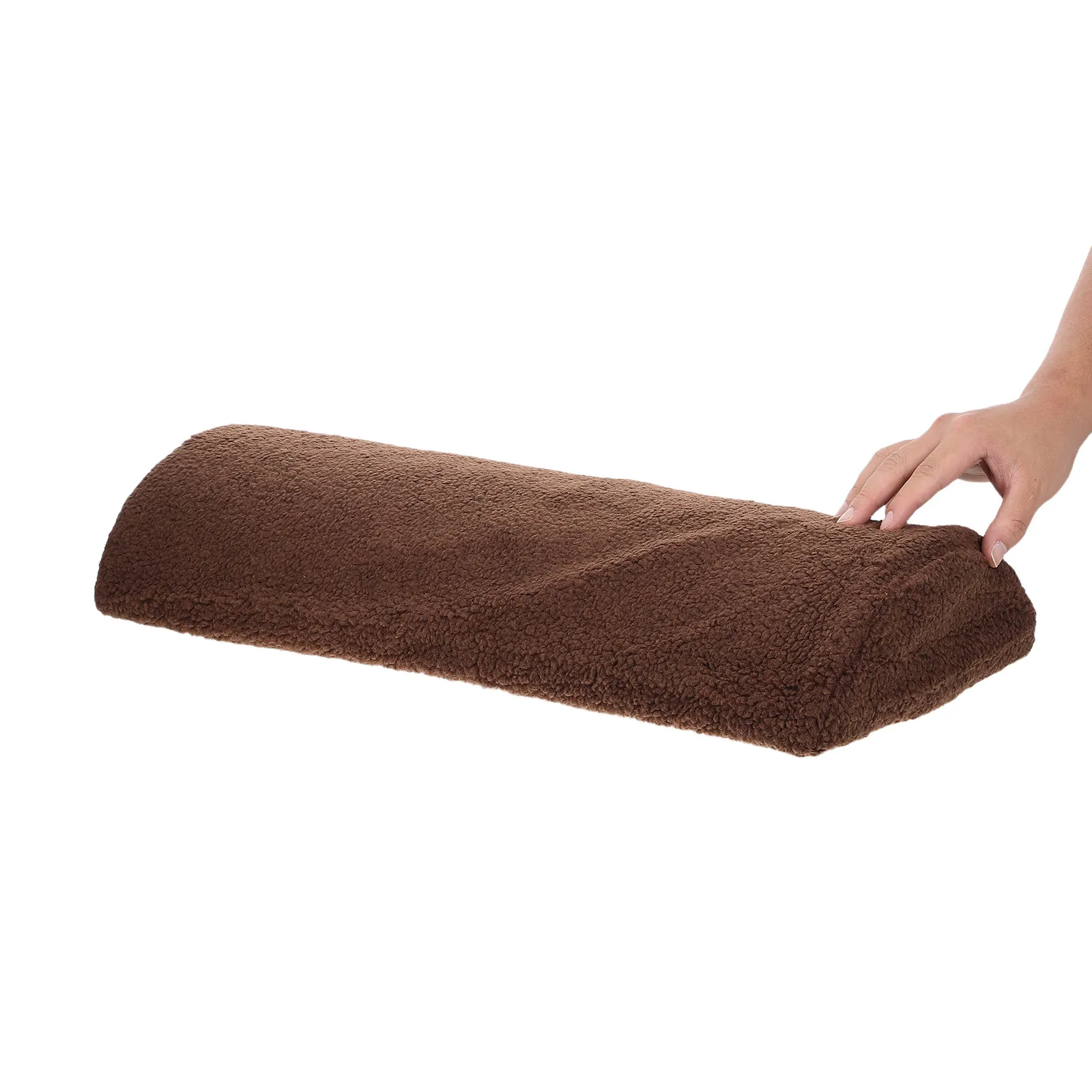 Ergonomic Recliner Footrest Cushion Semi-Circular Design Memory Foam Leg Support Bolster Pad Foot Pillow Indoor Outdoor Garden