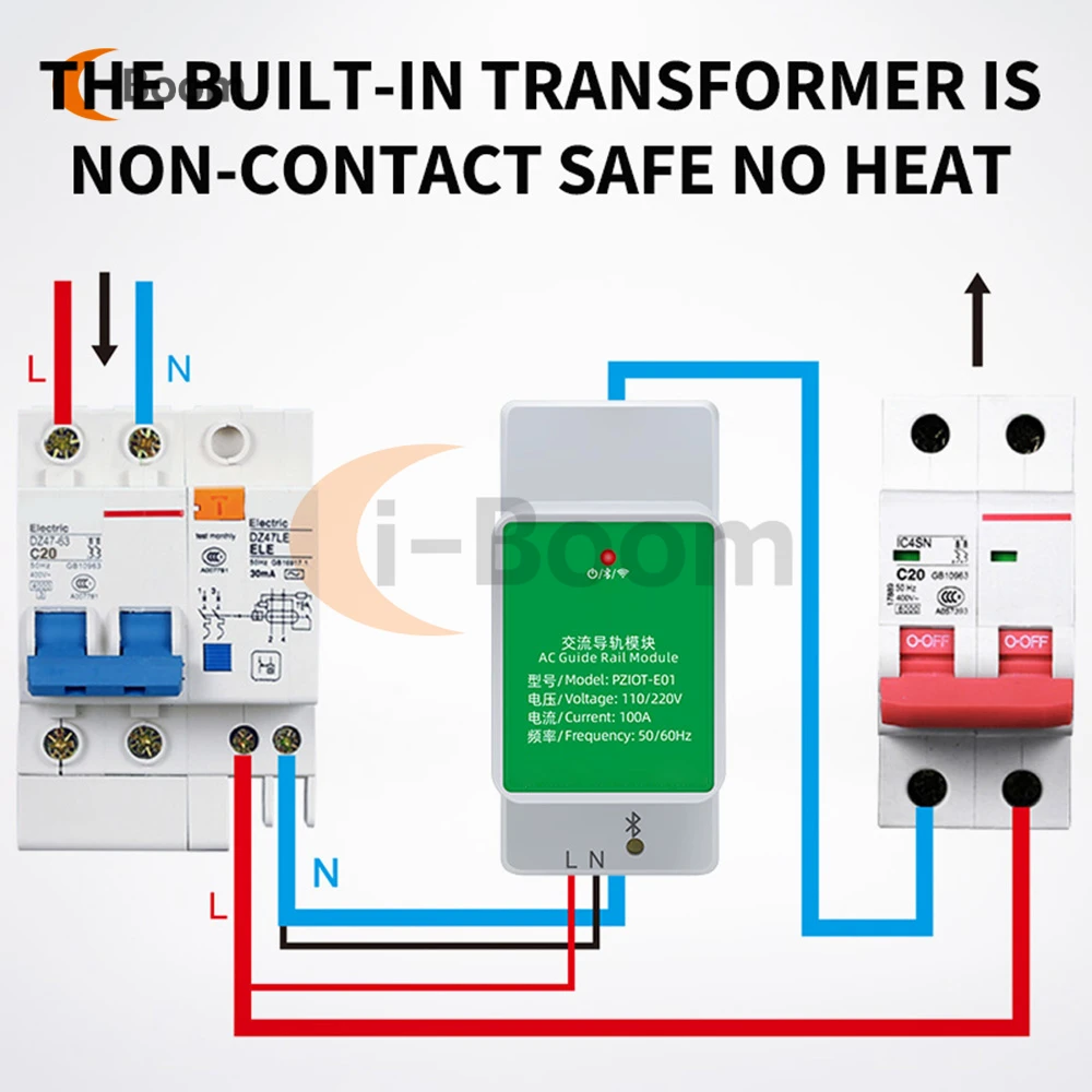 Tuya 6 In 1 AC Electric Din Rail Wifi Smart Energy Meter Power Consumption Meters Single Phase Wattmeter Voltmeter Ammeter 100A