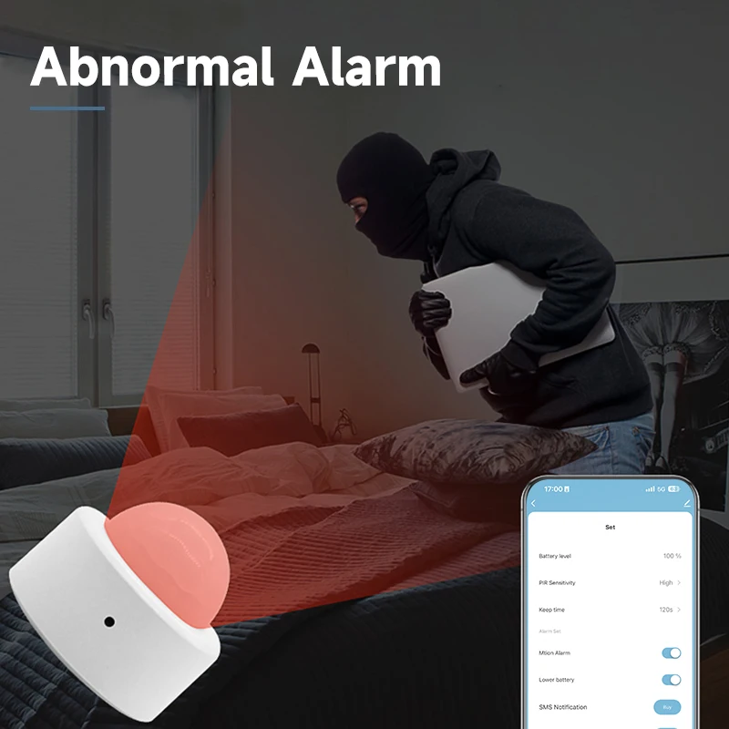 Tuya Zigbee sensore di movimento umano Smart Home PIR sensore di movimento rilevatore di sicurezza Smart Life funziona con Alexa Google Home