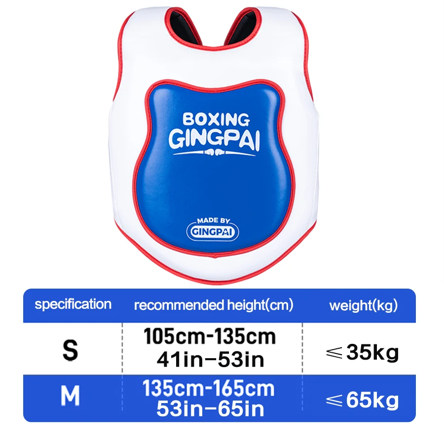 Boxing Sanda Chest Protector Children Thick Fighting Protective Equipment Fighting Training Armor Martial Arts Taekwondo