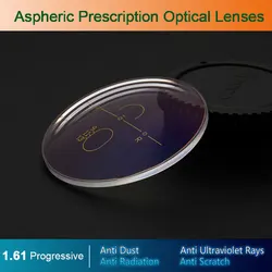 Hotony 1.61 indice occhiali da vista ottici asferici progressivi a forma libera digitali lenti da vista AR-Coating UV400 uomini e donne