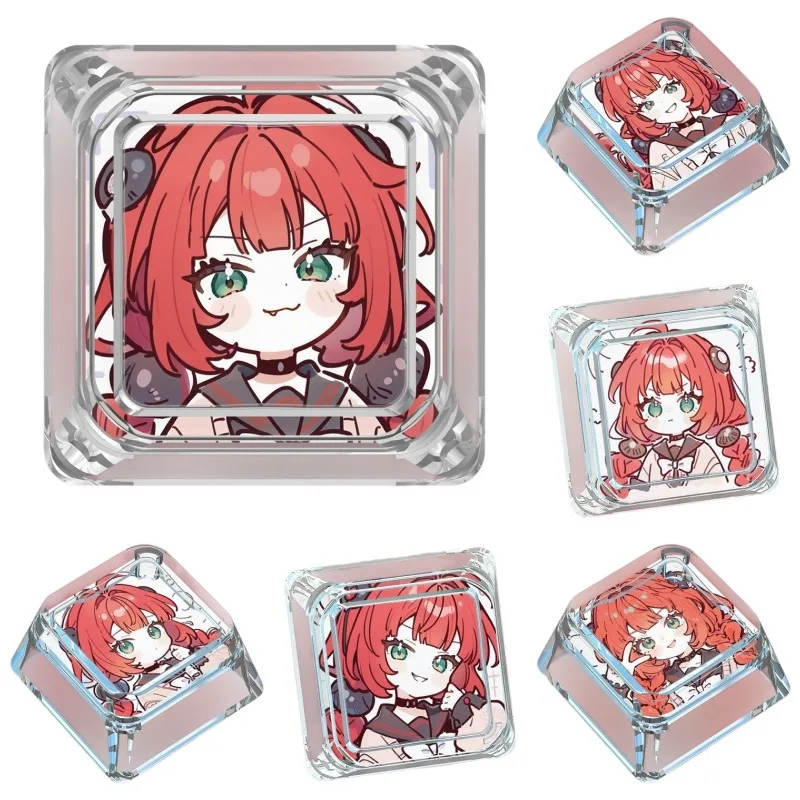 Single Cartoon ESC Keycap Fubo Youye Anime Game Zenless Zone Zero Cross-axis Mechanical Keyboard PC Translucent Keycap Toy Gift