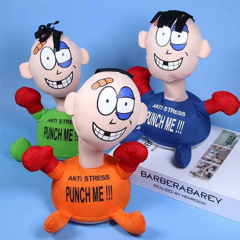 Anti Stress Punch Me Dolls Funny And Stress-relieving Toys Screaming When Beaten Dolls Toy Funny Beating Doll Toy For Kids Toys