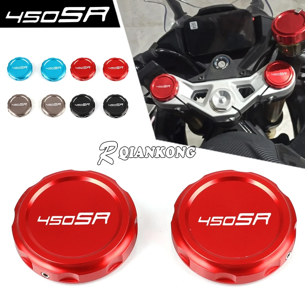 

Motorcycle Upper Shock-Absorbing Trim Covers Top Axle Steering Rod Nut Bolt For CFMOTO 450SR 450SS 450SRS 2023 2024 2025 2026
