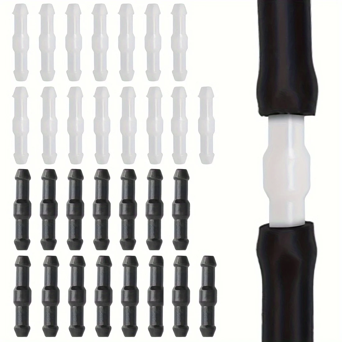 

30 шт. подходят 4 мм разъемы для шлангов, изолирующие адаптеры для вакуумных шлангов для омывателя лобового стекла автомобиля, разъемы для жидкости для омывателя лобового стекла автомобиля