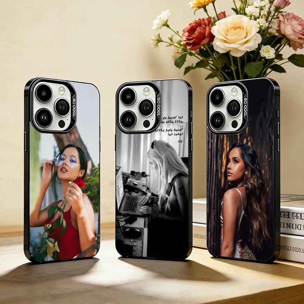

F-Fashion Becky G Mobile Phone Case For iPhone 17,16,15,14,13,12,Pro MAX Black Matte Shockproof Cover