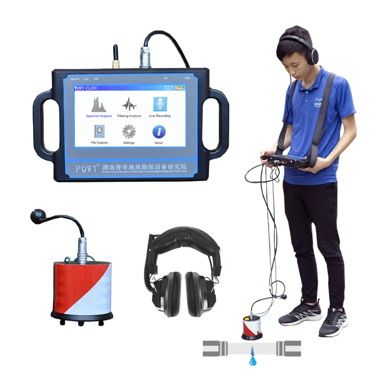 

-CL200 Plumbing Pipe Leak Solutions Underground Leak Detector Water Pipelines Leakage Detection Machine