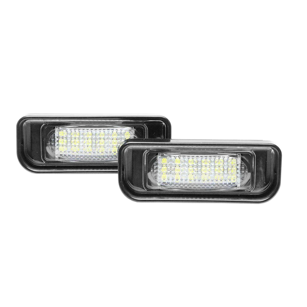 Branco LED Número License Plate Light, Lâmpada para Mercedes Benz W220 S Classe 1999-2005, 2pcs