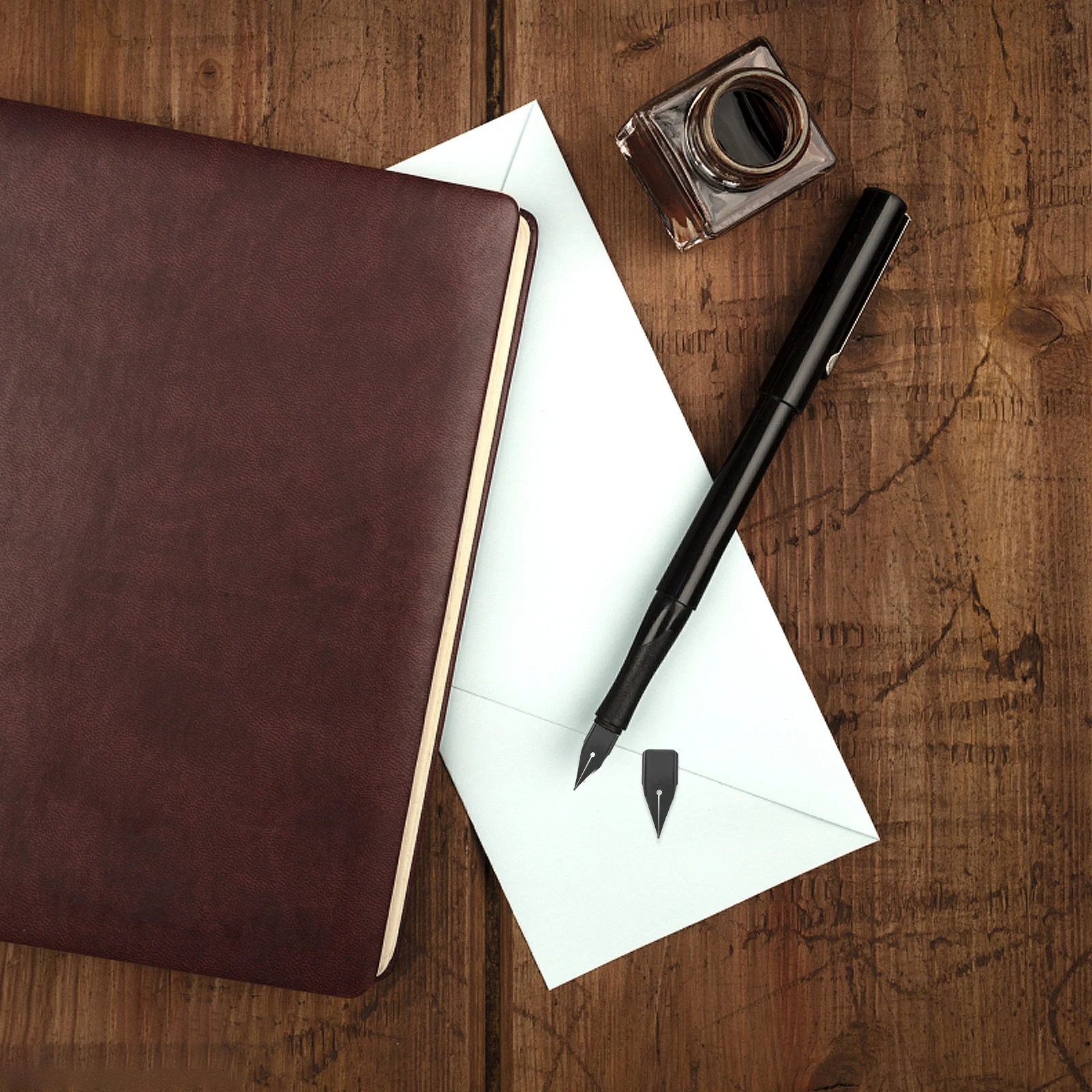 

10 шт., наконечники для перьевых ручек, гладкие письменные сменные наконечники для каллиграфии для подписи, инструменты для практики рисования, аксессуары для ручек