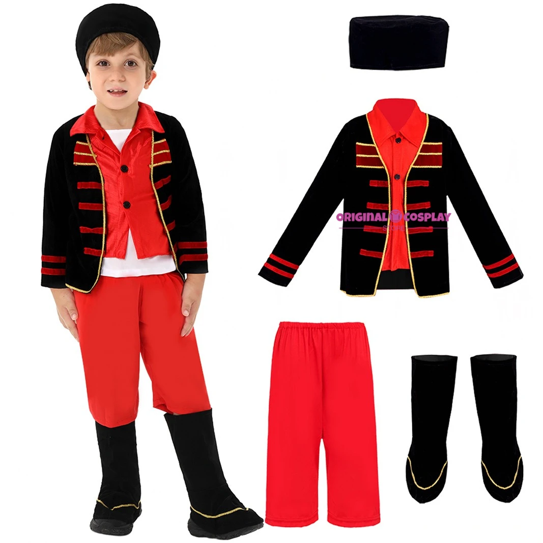 

Christmas Children Cosplay Russian Dance Girl Costume Red Sarafan Folk Fancy Dress Up Party Kids National Traditional Clothing