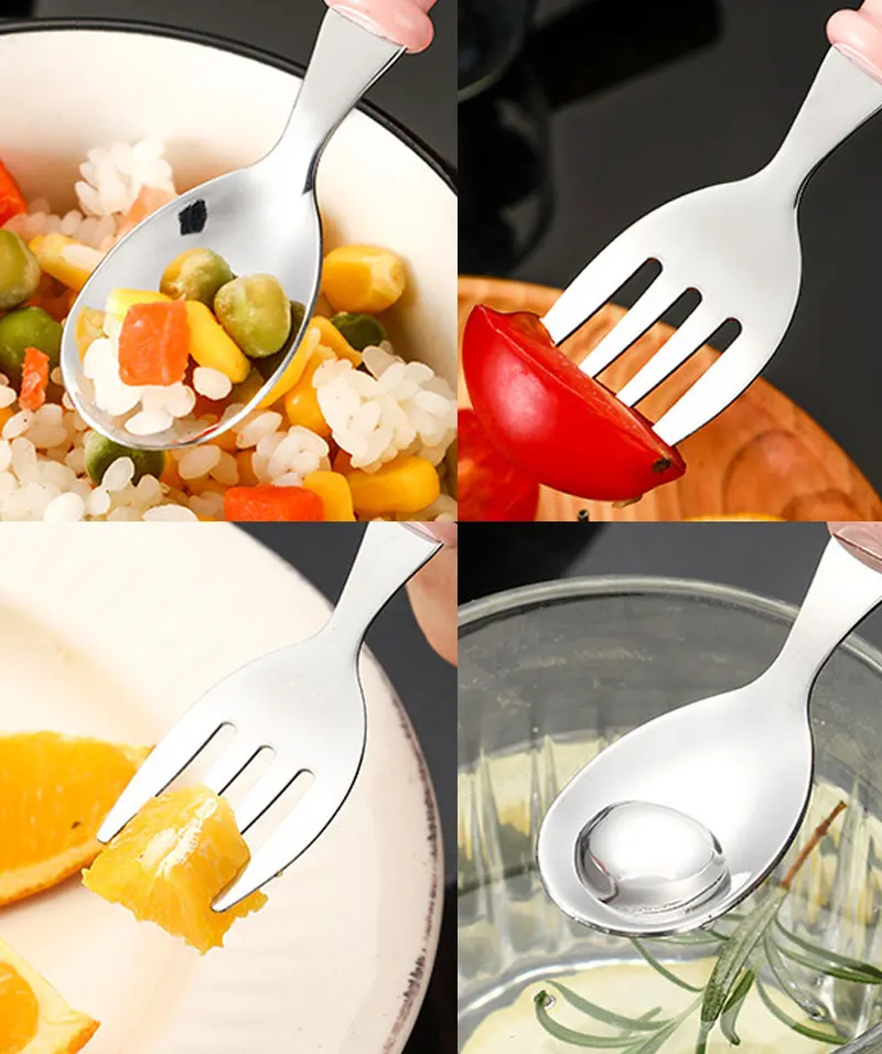 2 stücke Kinder Löffel Gabeln Mit Box Edelstahl Geschirr Besteck Lebensmittel Fütterung Baby Fütterung Geschirr Set Kinder Utensil – Detail 9