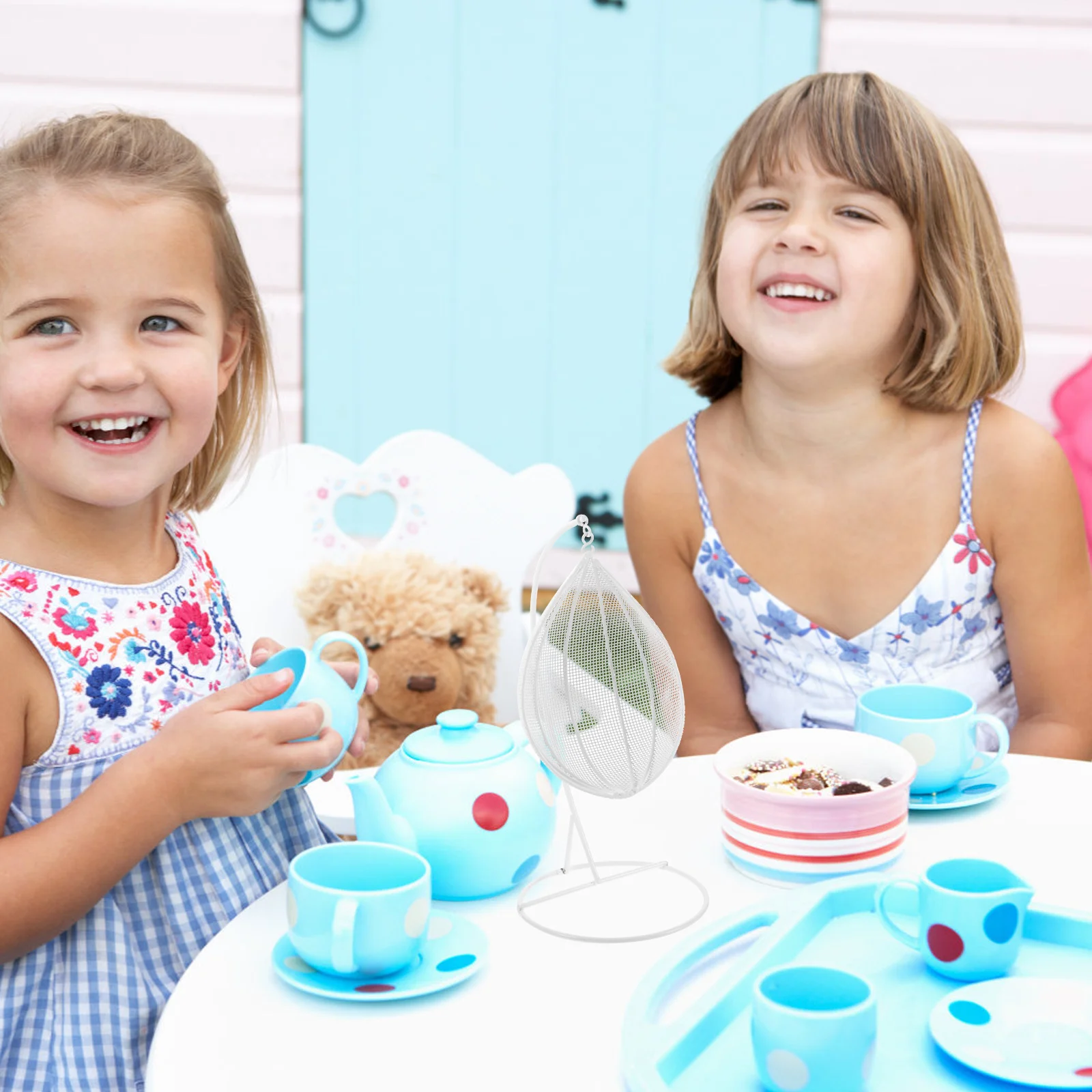 Jouet de balançoire de maison de courses, décor à la maison, modèle d'indicateur de chaise, jouets de balcon, accessoire en fer pour enfant