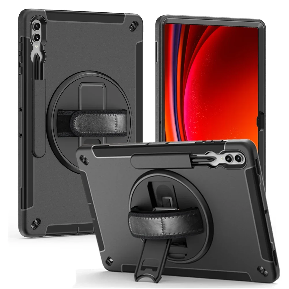 Imagem -02 - Capa Resistente a Choque para Tablet Estojo Protetor com Alça de Mão Suporte Galaxy Tab s9 Ultra s9 Plus