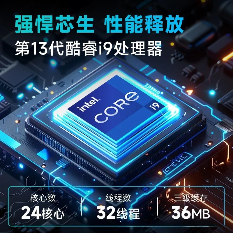 Core i9-13900 Desktop-Computer der 13. Generation Host 4070 unabhängiger Bürospielcomputer