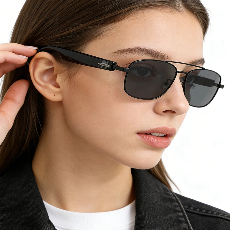 

New Smart Audio Glasses for Men & Women Bluetooth Call & Music Headset Polarized UV400 Lens Outdoor Driving Sports Sunglasses