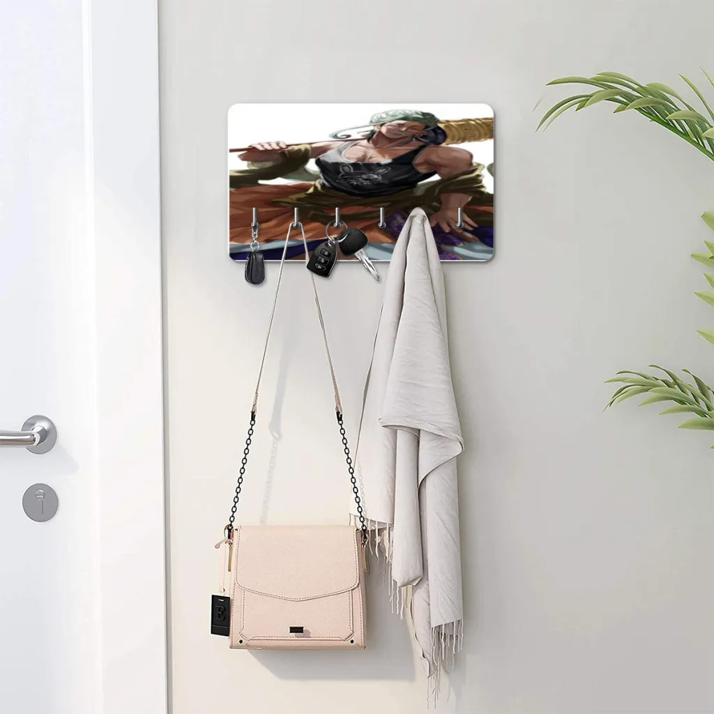 Record of Ragnarok Anime Key Holder Hooks Organizer Rack Wall Mounted Decor for Entryway Front Door Kitchen Hallway