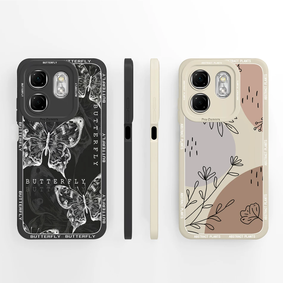 For infinix Smart 9 Case Simple Fashion Soft Liquid Silicone Back Cover For infinix Smart9 4G Funda Model X6532 Phone Housing