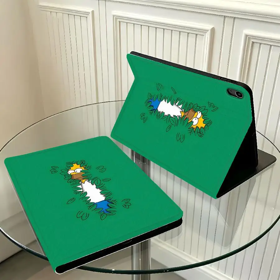 Case for Apple iPad Pro11 13 Air 11 13 M4 M3 M2 A16 2026 10th 7/8/9th with Pencil Slot S-Simpsons Sleepy