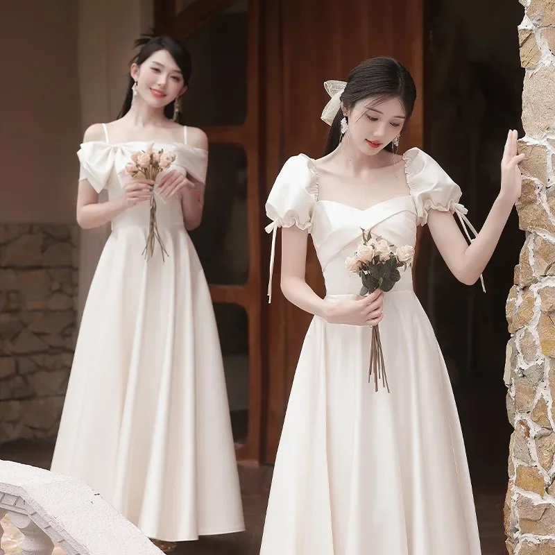 Plus Bridemaid Dresses Elegant Women Graduation Prom Homecoming Wedding Party Cocktail Dress Bride Maid Gown Maid of Honor Dress