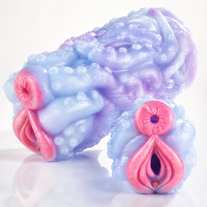 LUUK Bule Octopus Male Masturbator Cup Soft Pocket Pussy Stimulating  Onahole Penis Training Male Stroker Pocket Masturbator