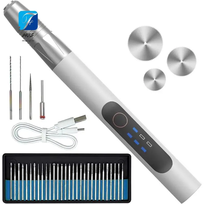

A55F-USB Engraving Pen Set Tool Rechargeable Battery USB Engraver For And Projects Set For Metal For For Glass For Wood