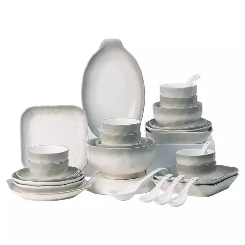 underglaze dinnerware set - ceramic tableware for home use