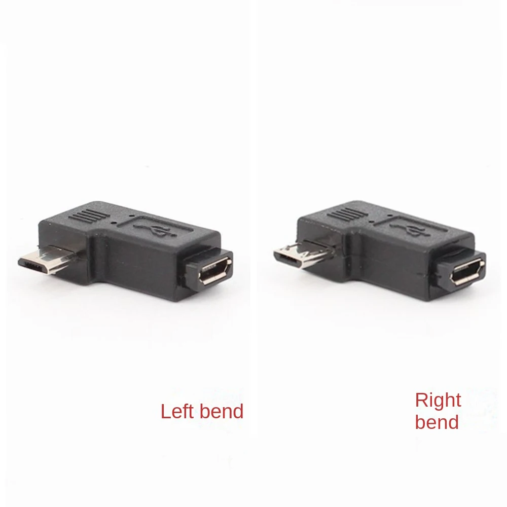 องศาซ้ายและขวามุม Mini USB 5pin หญิงไปยัง Micro USB ชาย Data Sync อะแดปเตอร์ปลั๊ก Micro USB ไปยัง Mini USB Connector