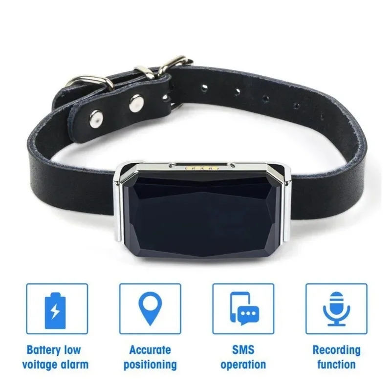 for Pet Smart GPS Positioning Collar Tracker with Mobile APP Real Time Monitoring