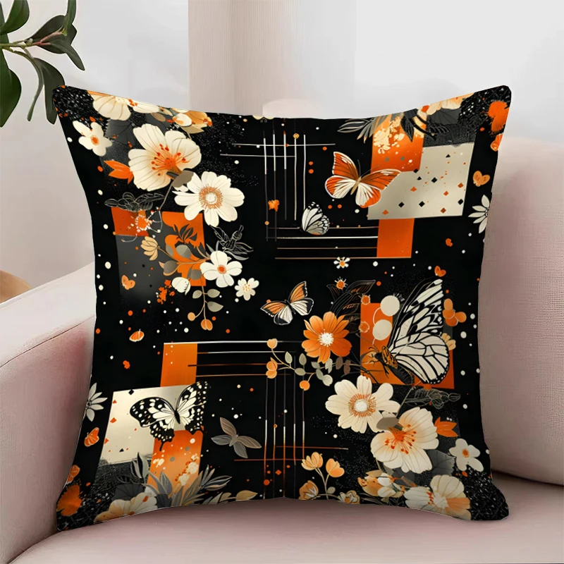 

Nordic Style Butterflies Print Pattern Pillow Covers Decorative Luxury Cushion Cover for Pillow Pillowcases for Pillows 45x45